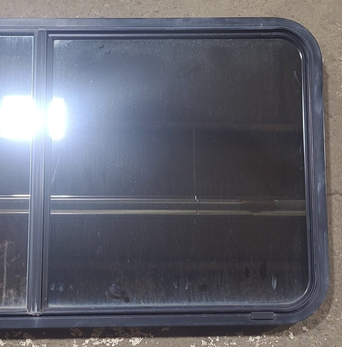 Used Black Radius Opening Window : 48 1/2