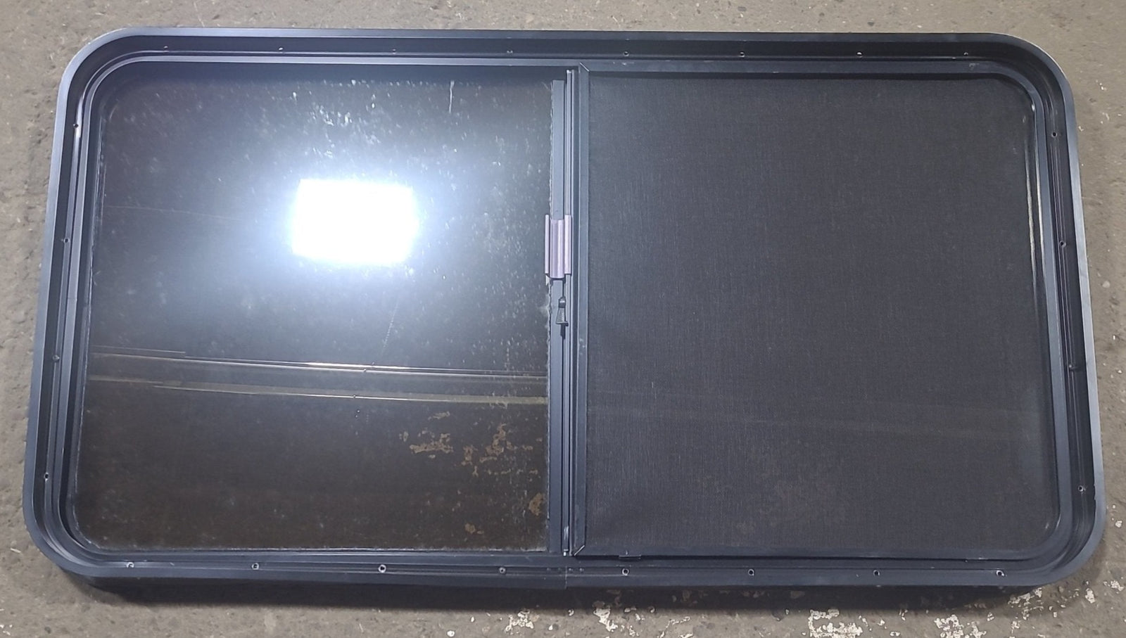 Used Black Radius Opening Window : 48 1/2