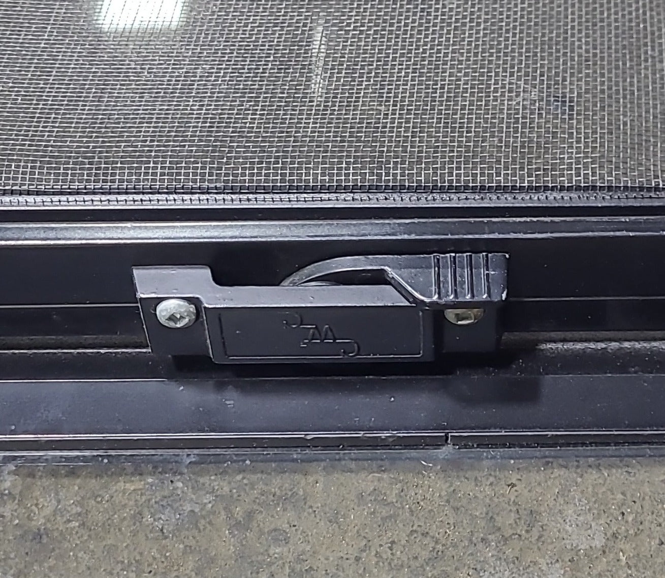 Used Black Radius Opening Window : 48 1/4