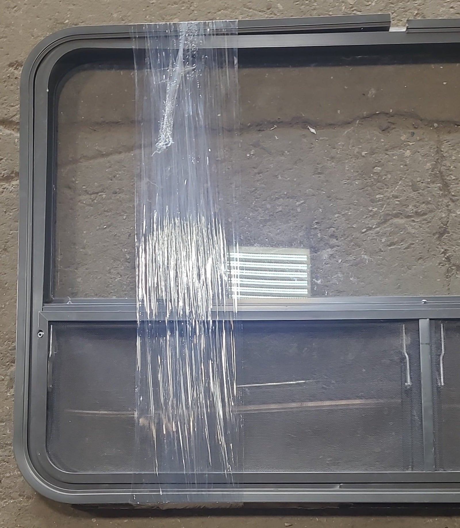 Used Black Radius Opening Window : 48 3/4