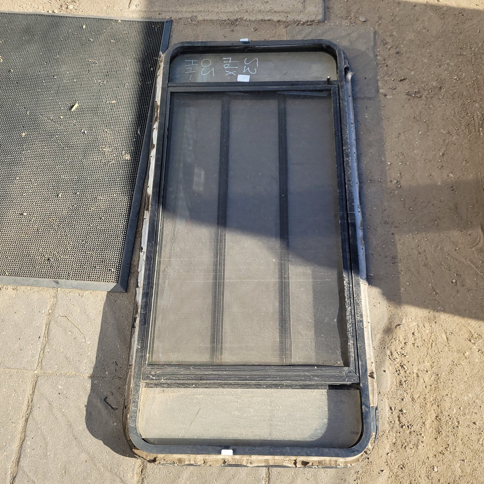 Used Black Radius Opening Window : 49 X 23 X 2