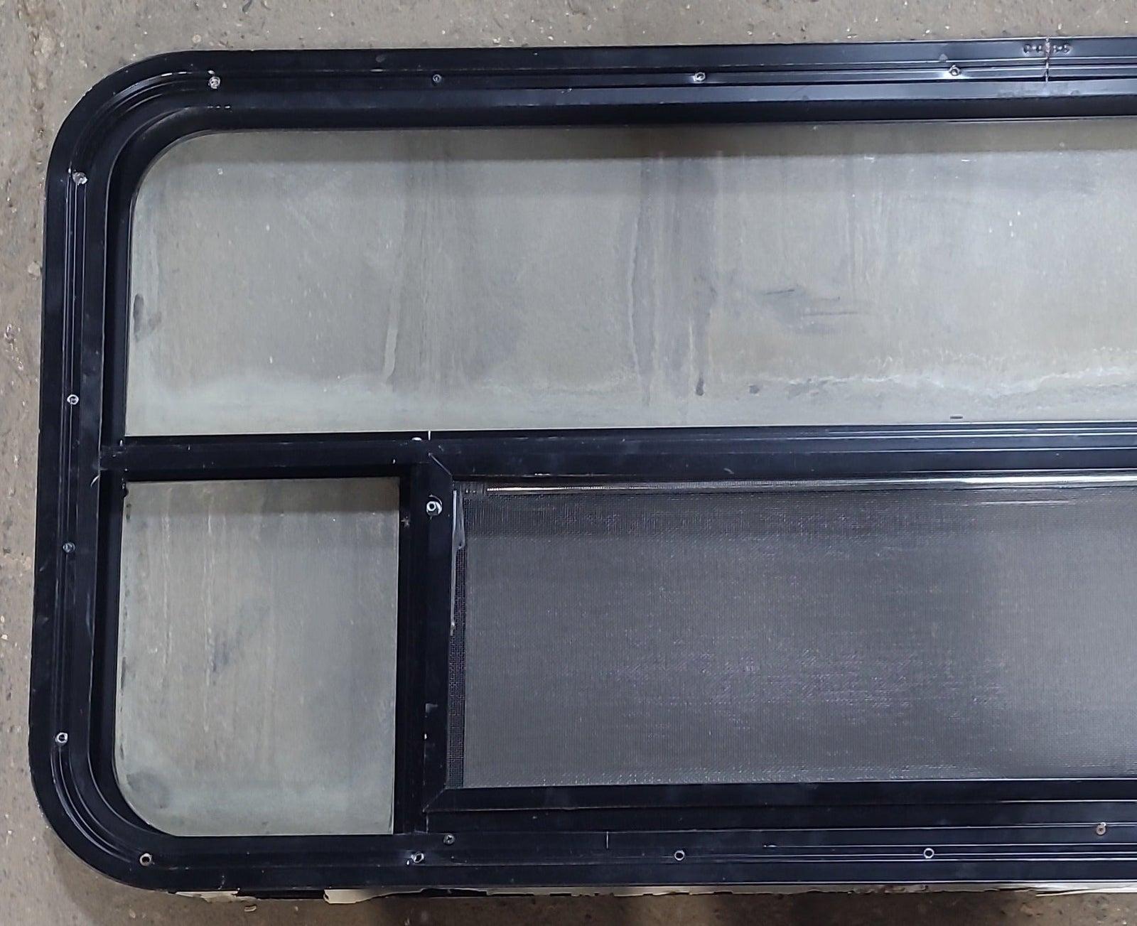 Used Black Radius Opening Window : 53 1/2
