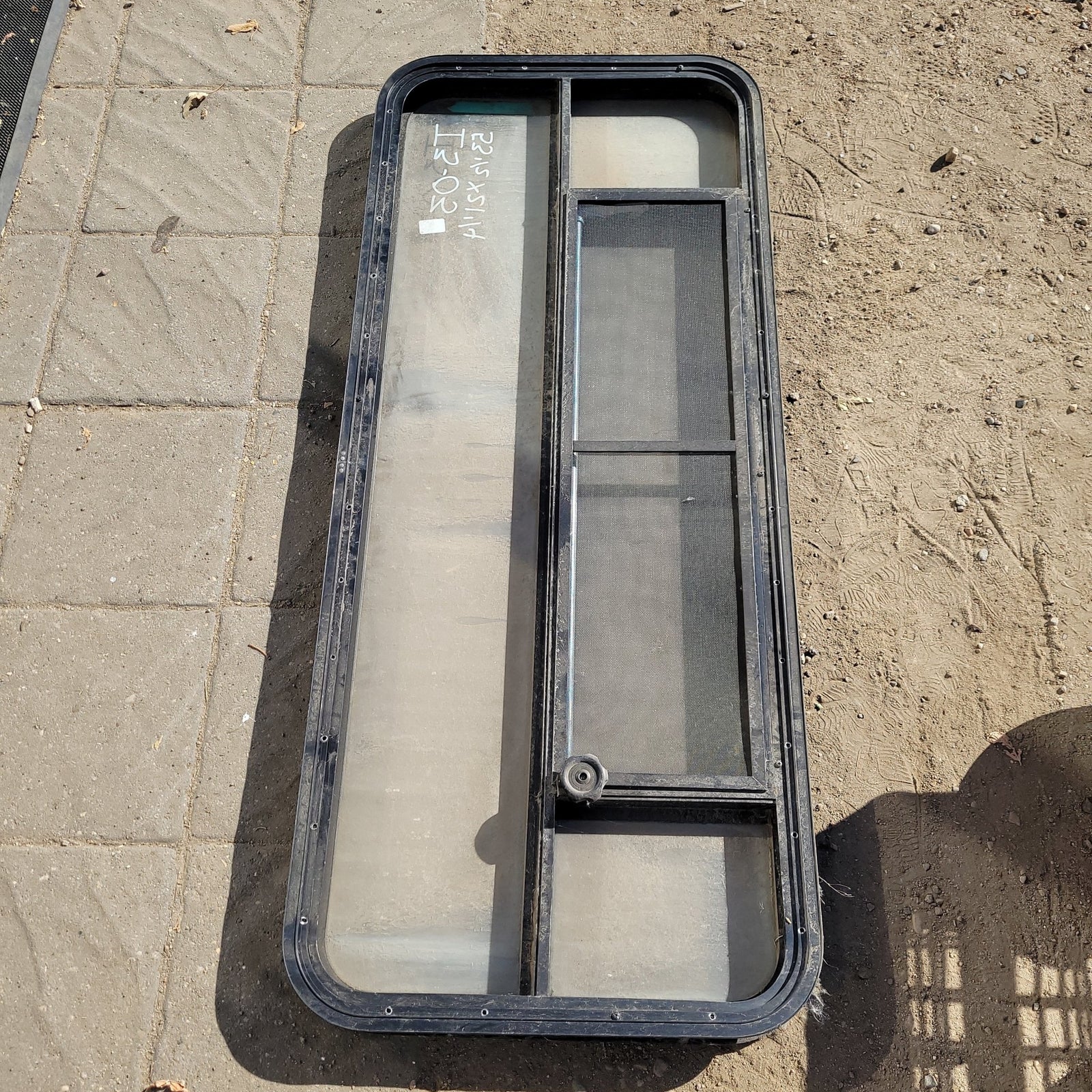 Used Black Radius Opening Window : 53 1/2 X 21 1/4 X 2