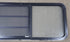 Used Black Radius Opening Window : 71 1/4" W x 21 1/2" H x 1 1/2" D - Young Farts RV Parts
