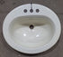 Used Bone Bathroom Sink 20 1/4" X 17 1/4" X 6 1/4" D - Young Farts RV Parts