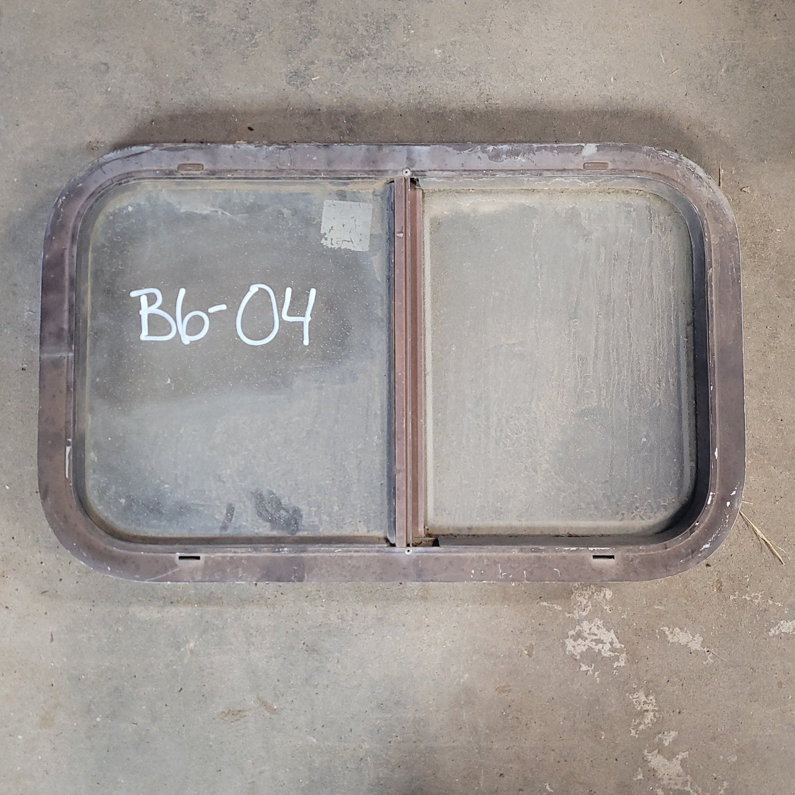 Used Brown Radius Opening Window : 22 1/2 X 13 X 2