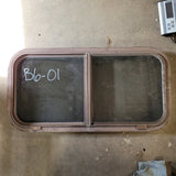 Used Brown Radius Opening Window : 30 1/4 X 15  X 2