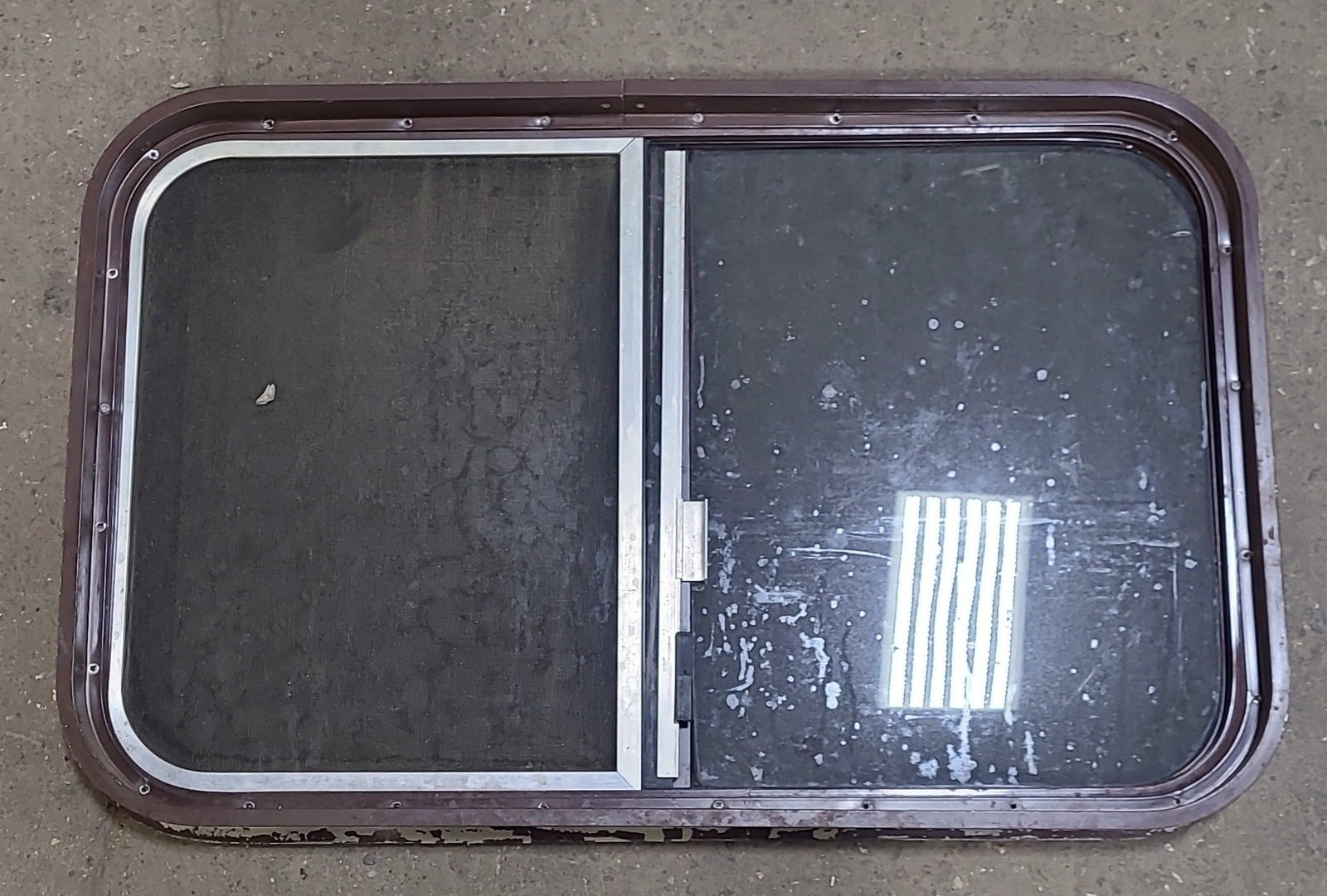Used Brown Radius Opening Window : 31 3/4