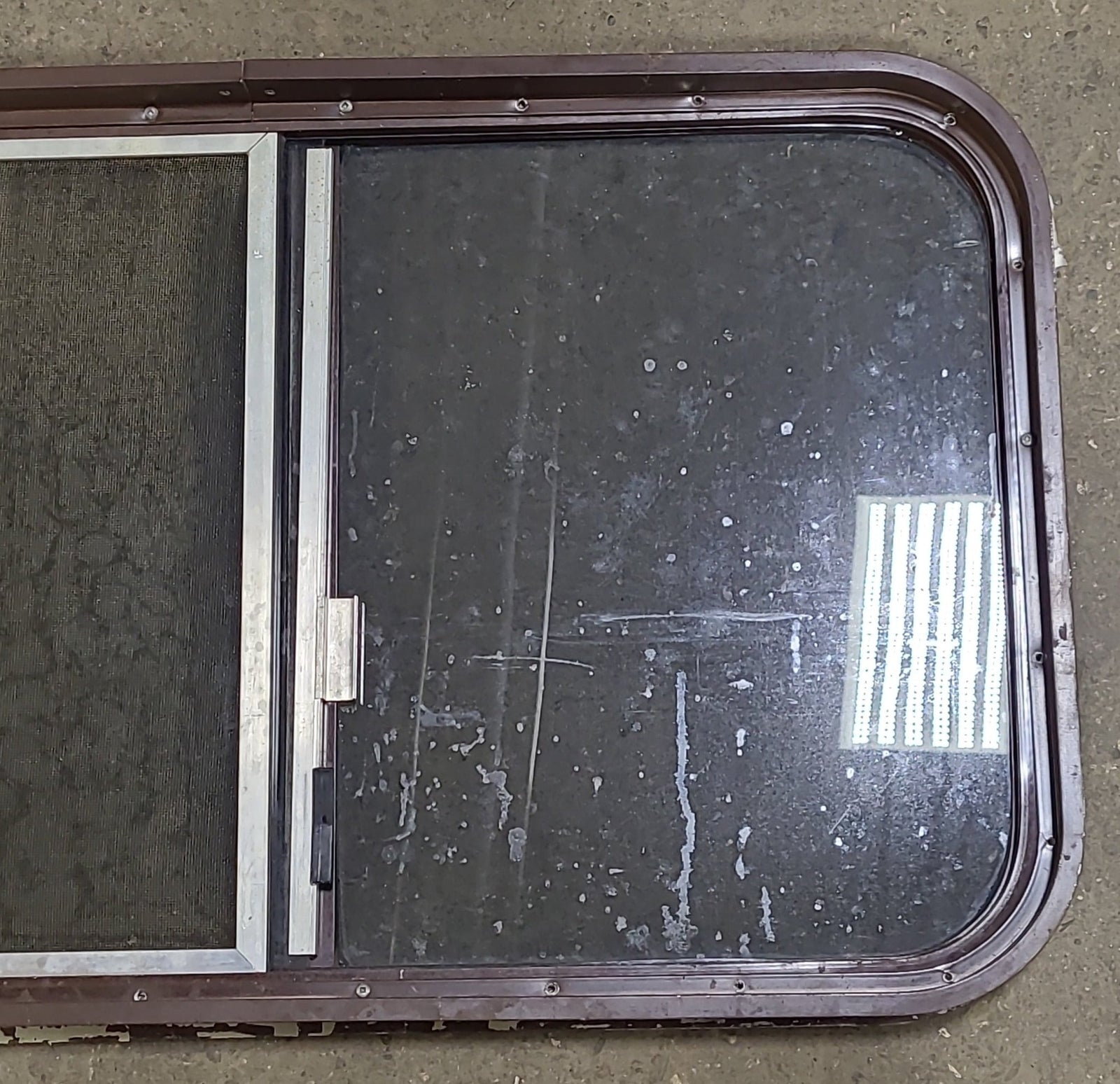 Used Brown Radius Opening Window : 31 3/4