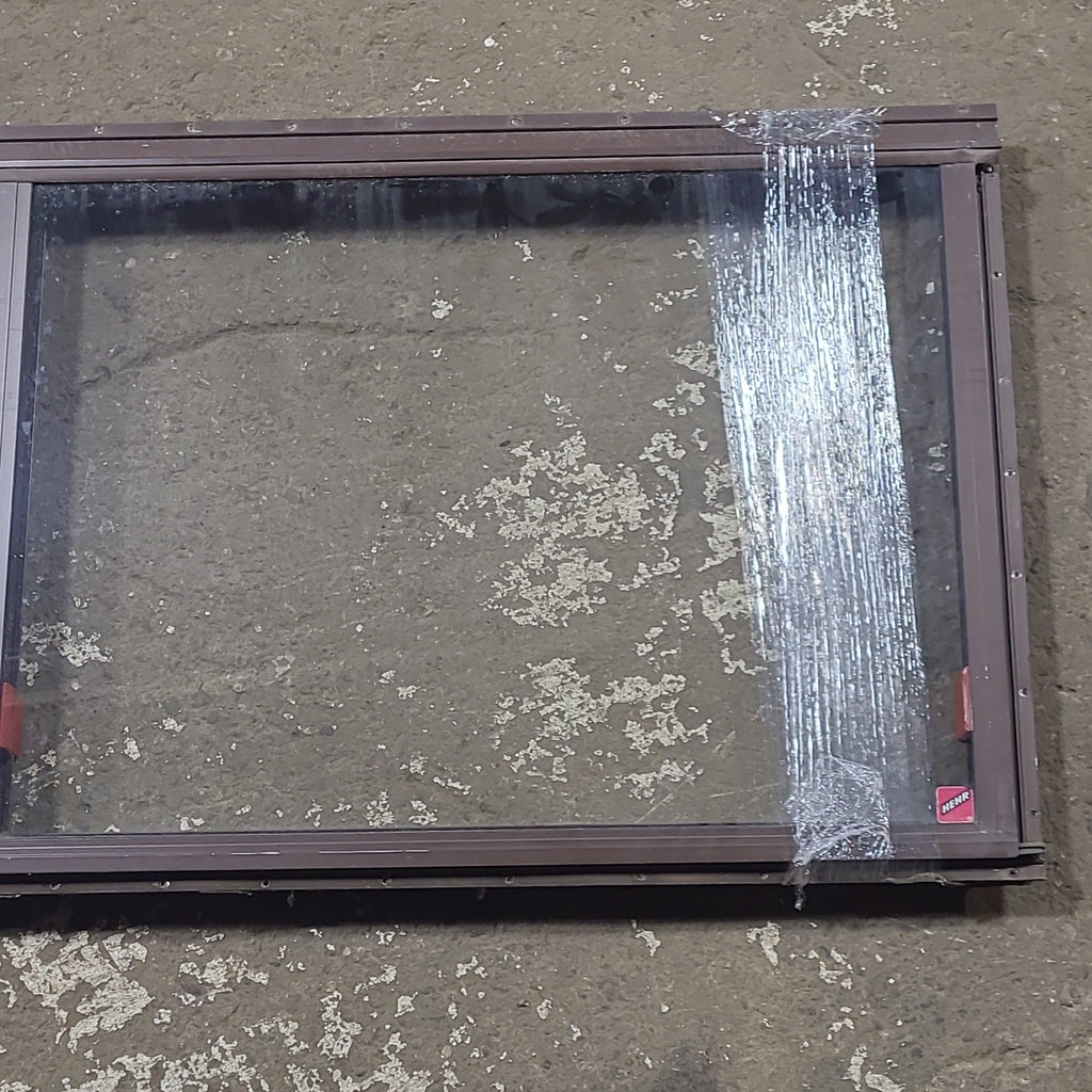 Used Brown Square Emergency Opening Window: 48 1/2" W x 21 1/2" H x 1 1/2" D - Young Farts RV Parts