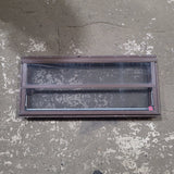 Used Brown Square Opening Window: 36 3/8