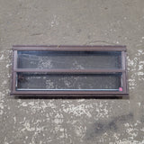 Used Brown Square Opening Window: 36 3/8