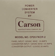 Load image into Gallery viewer, Used Carson Power Converter System - 15 AMP - Young Farts RV Parts