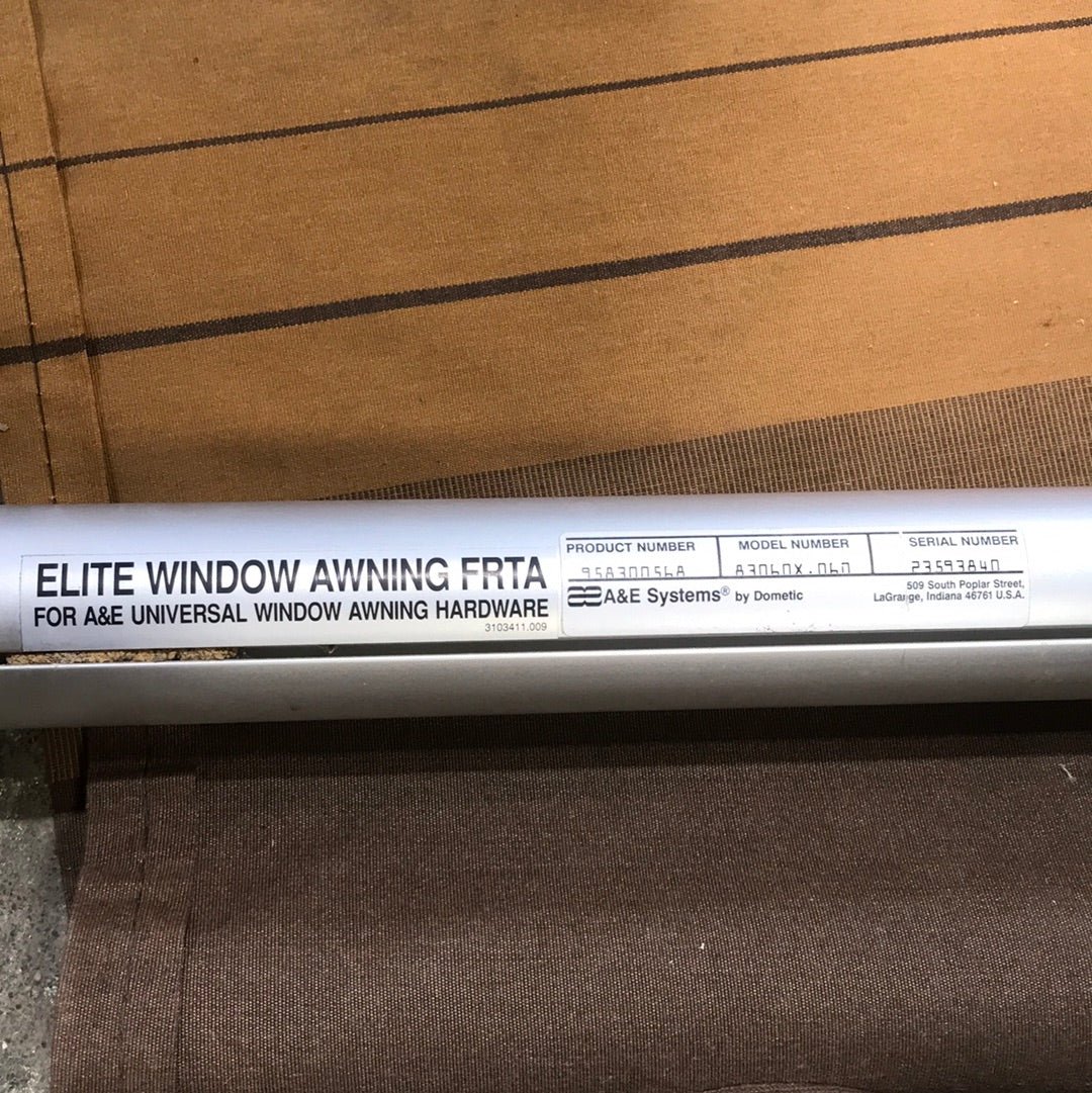 Used Complete A&E Deluxe Plus Window Awning 55" - Young Farts RV Parts