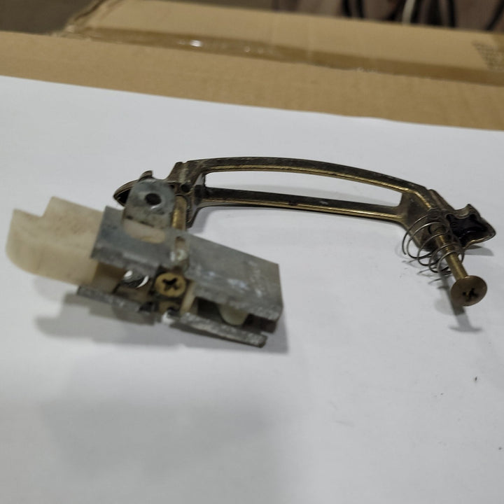Used Copper Cabinet Handle 3" Hole Spacing comes with attached latch w/ 1" hole spacing - Young Farts RV Parts