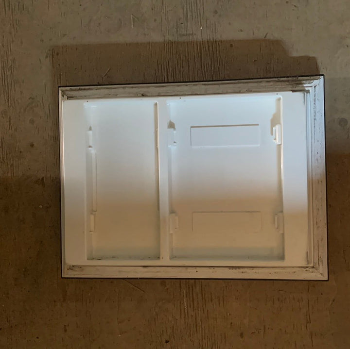 Used Dometic 2932561307 Freezer Door Assembly Full Shelf 6/8 - Right Hand not great condition - Young Farts RV Parts