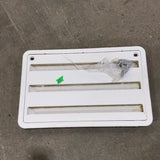 Used DOMETIC 3109350.011 - Yellowed Air Intake Side Refrigerator Vent- HAS FRAME