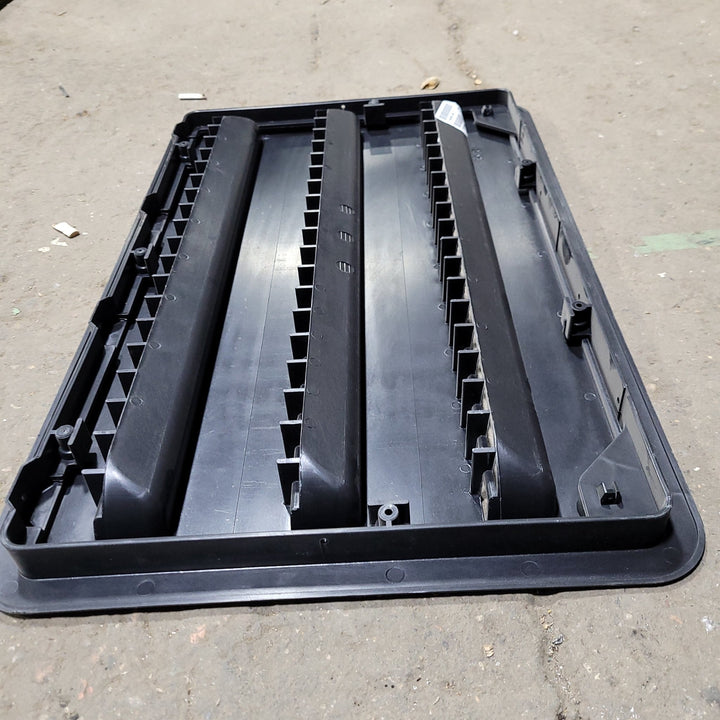 Used DOMETIC 3109350.065 - Black Air Intake Side Refrigerator Vent- HAS FRAME - Young Farts RV Parts