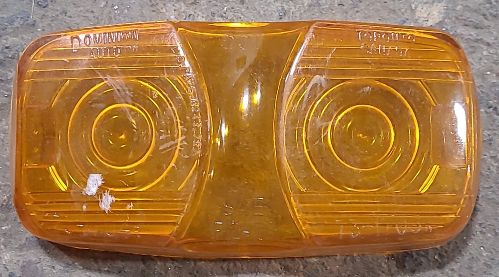 Used Dominion Auto 73-1704R - 73-1705A - SAE-P2-76 Replacement Lens for Marker Light - Amber - Young Farts RV Parts