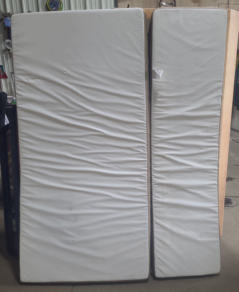 Used Folding Bunk Mattress 74" x 57" x 3 1/2" D - Young Farts RV Parts