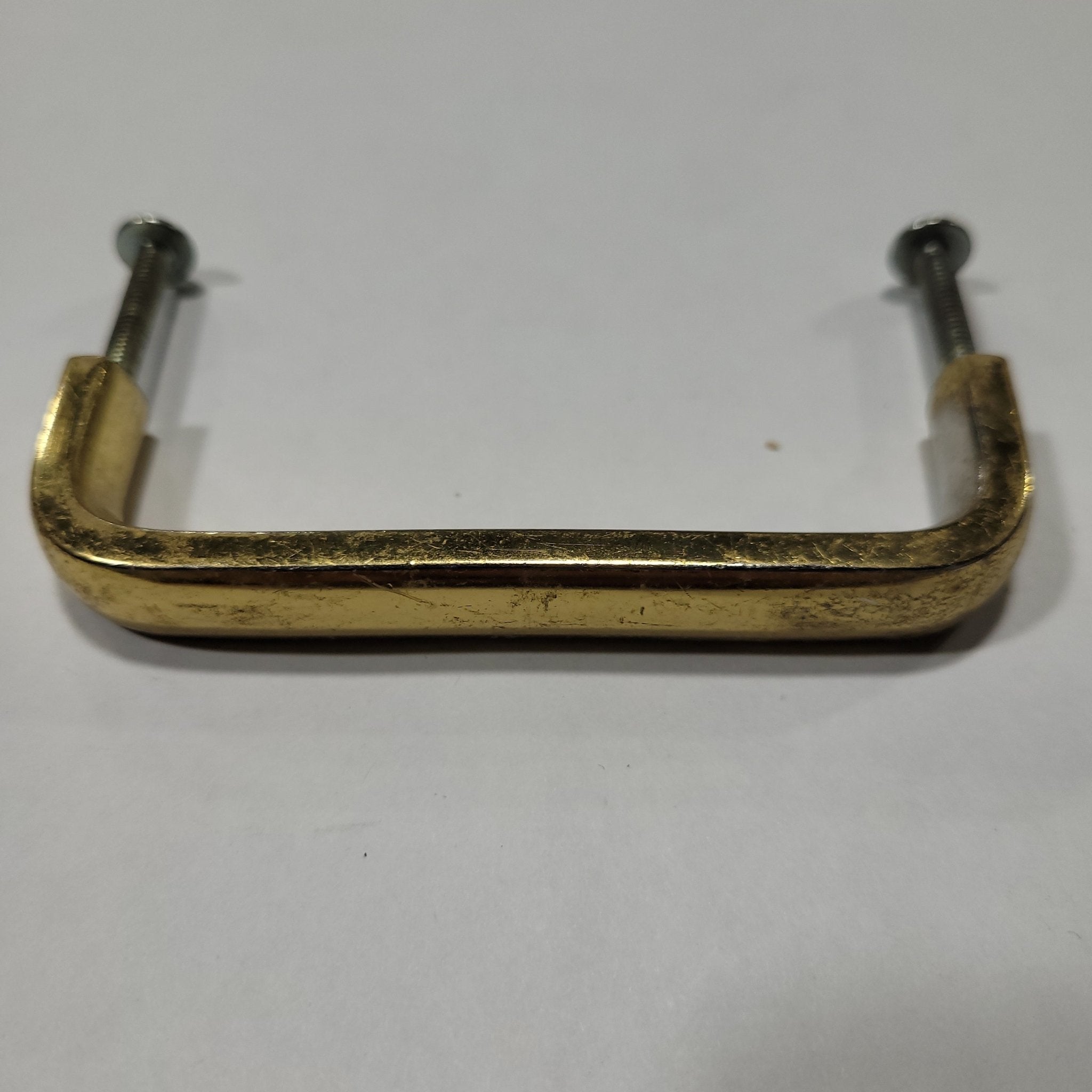 Used Gold Cabinet Handle 3 1/2" Hole Spacing - Young Farts RV Parts