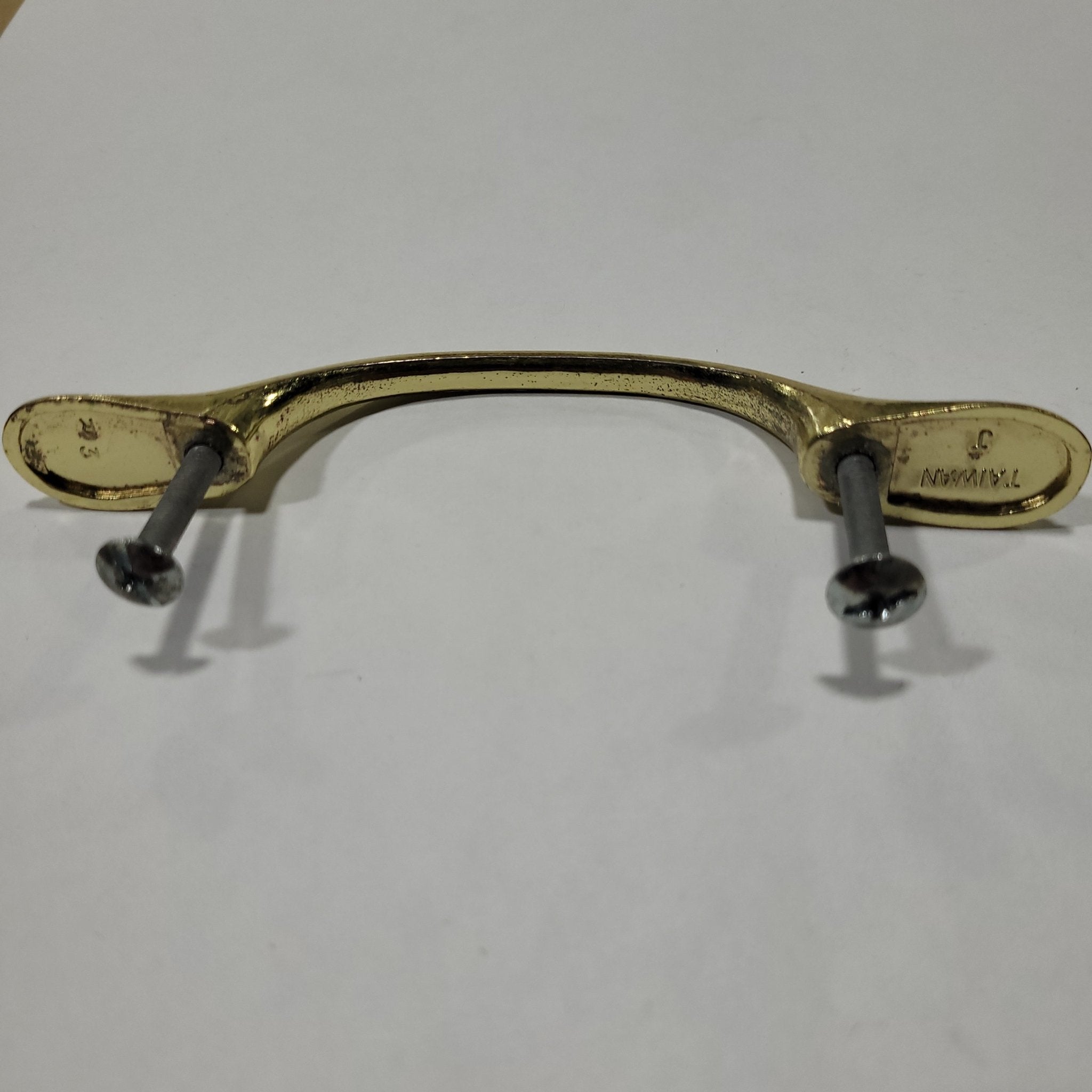 Used Gold Cabinet Handle 3" Hole Spacing - Young Farts RV Parts