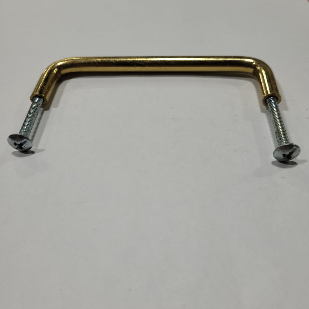 Used Gold Cabinet Handle 4" Hole Spacing - Young Farts RV Parts