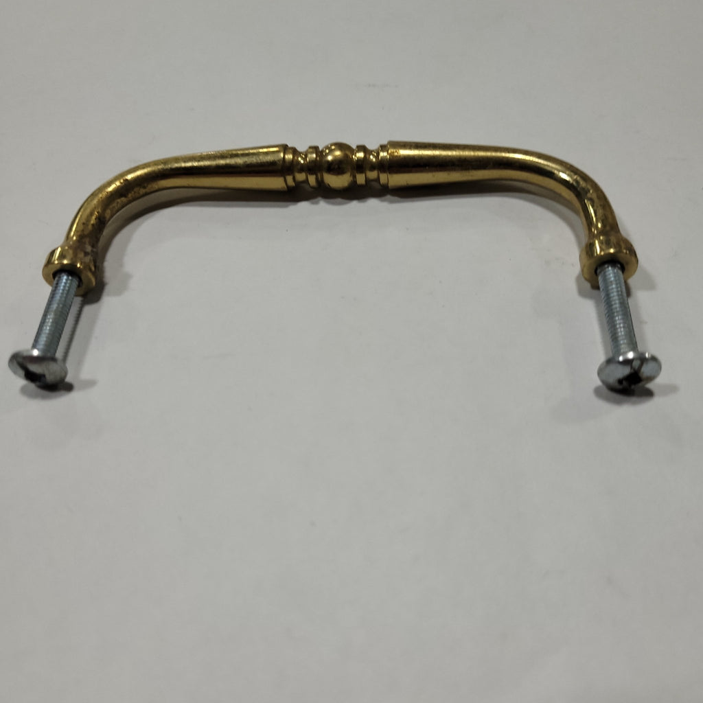 Used Gold Cabinet Handle 4" Hole Spacing - Young Farts RV Parts