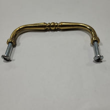Load image into Gallery viewer, Used Gold Cabinet Handle 4&quot; Hole Spacing - Young Farts RV Parts