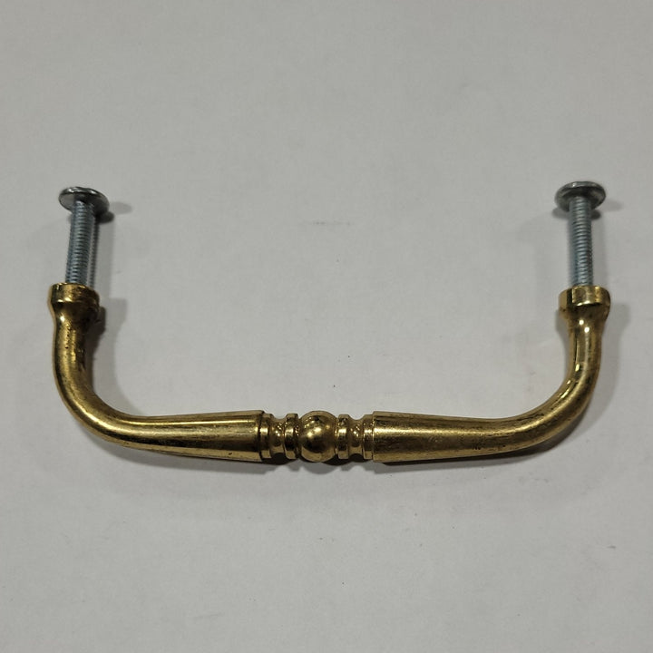 Used Gold Cabinet Handle 4" Hole Spacing - Young Farts RV Parts