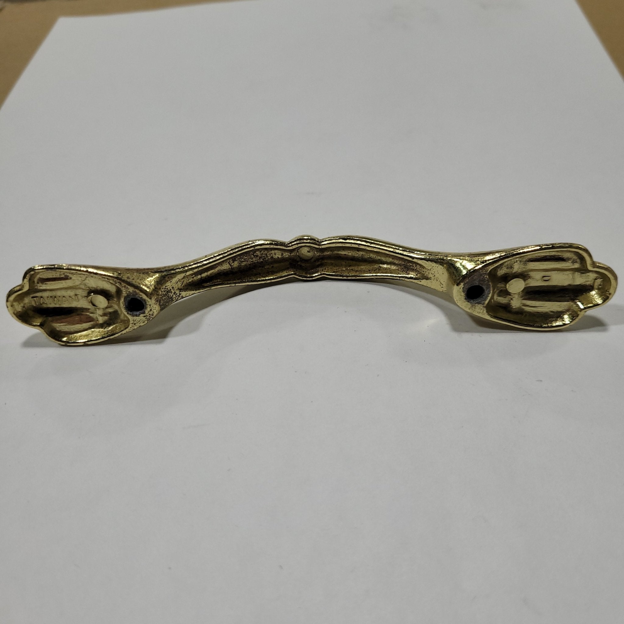 Used Gold Cabinet Handle With 3" Hole Spacing - Young Farts RV Parts