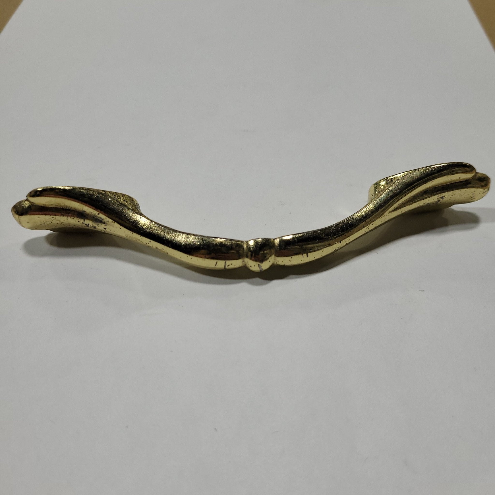 Used Gold Cabinet Handle With 3" Hole Spacing - Young Farts RV Parts