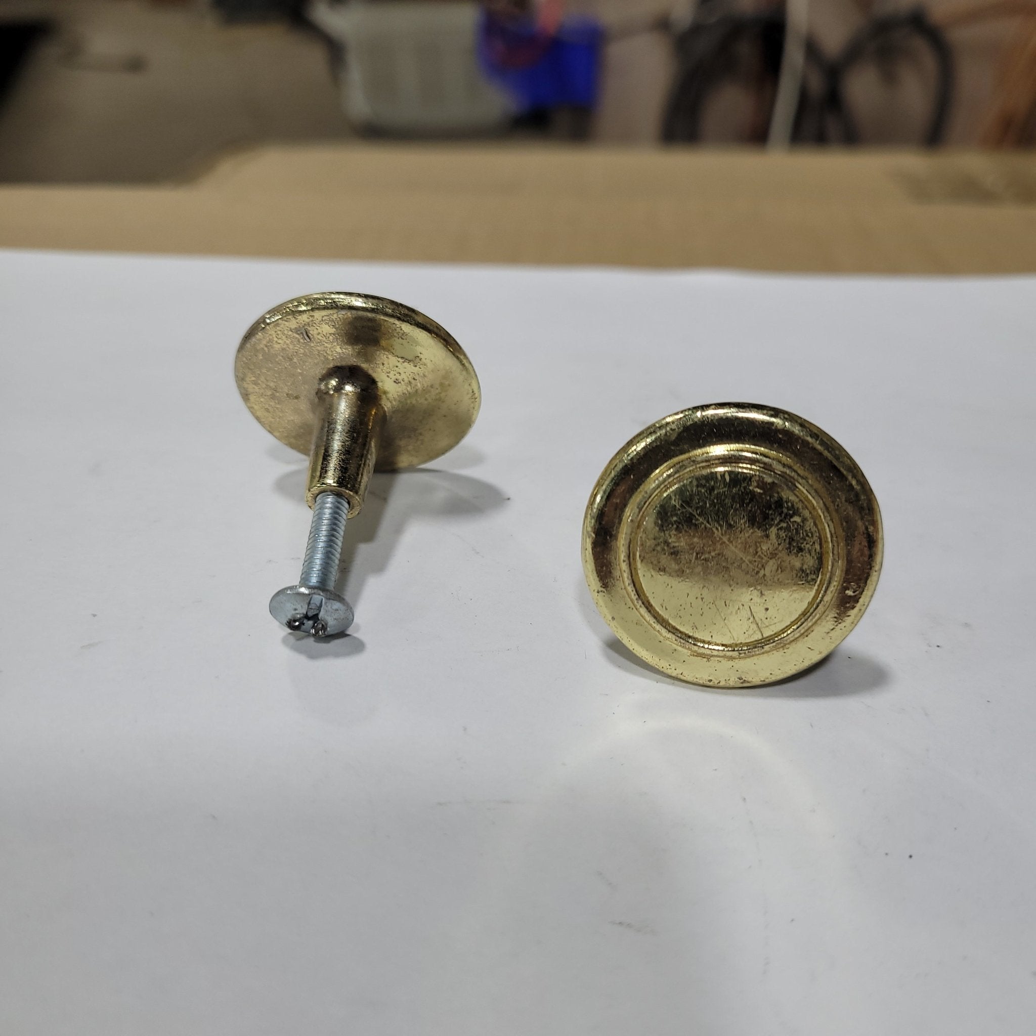 Used Gold Cabinet Knob - Young Farts RV Parts