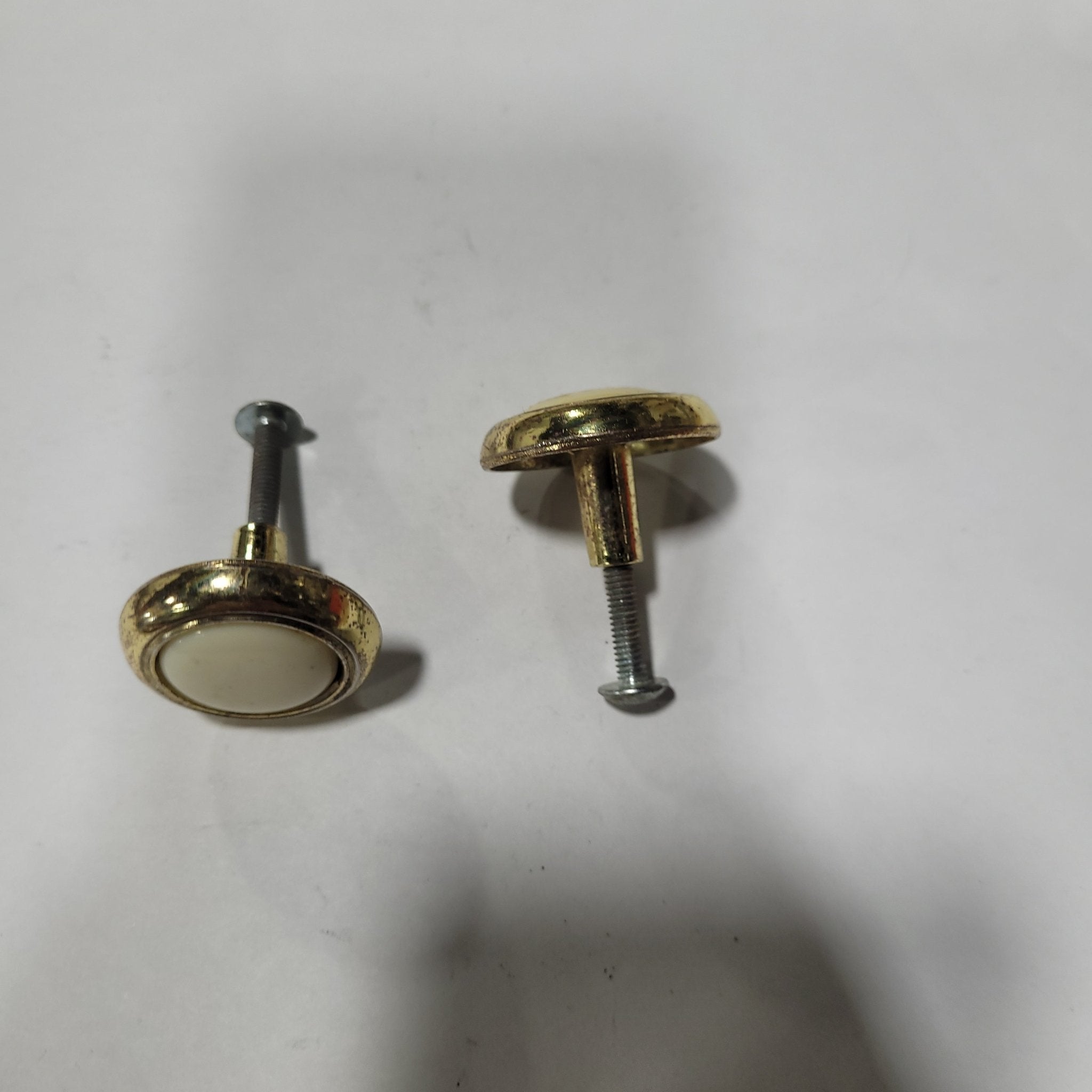 Used Gold ( with ceramic centers) Cabinet Knob - Young Farts RV Parts