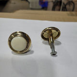 Used Gold ( with ceramic centers) Cabinet Knob