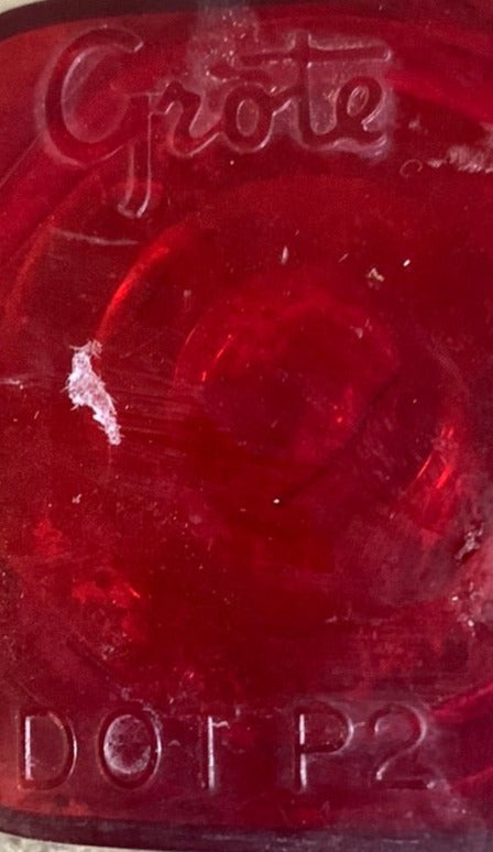 Used GROTE 9196 DOT P2 PC Replacement Lens for Marker Light | Red - Young Farts RV Parts