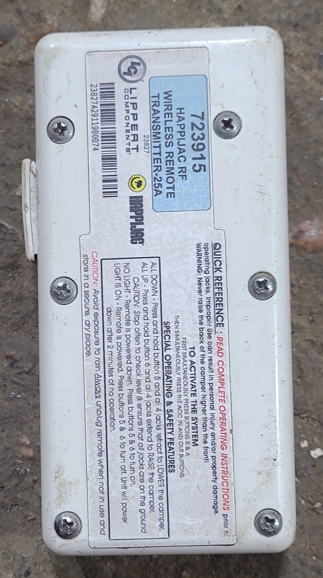 Buy Used HAPPIJAC Camper Jack Remote Control Unit 723915 Online