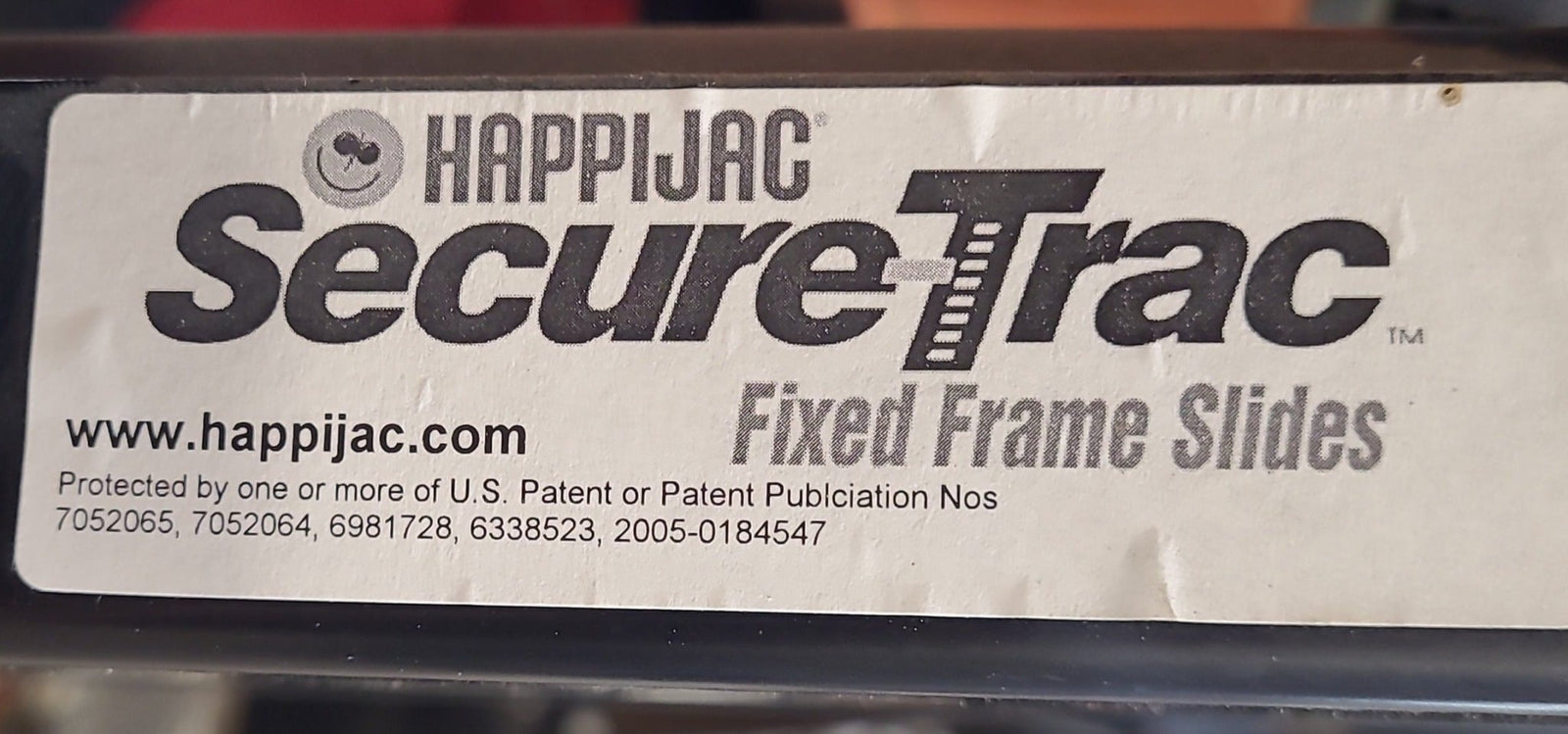 Used HappiJac Secure-Trac Fixed Frame Slide System- Single Ram - Young Farts RV Parts