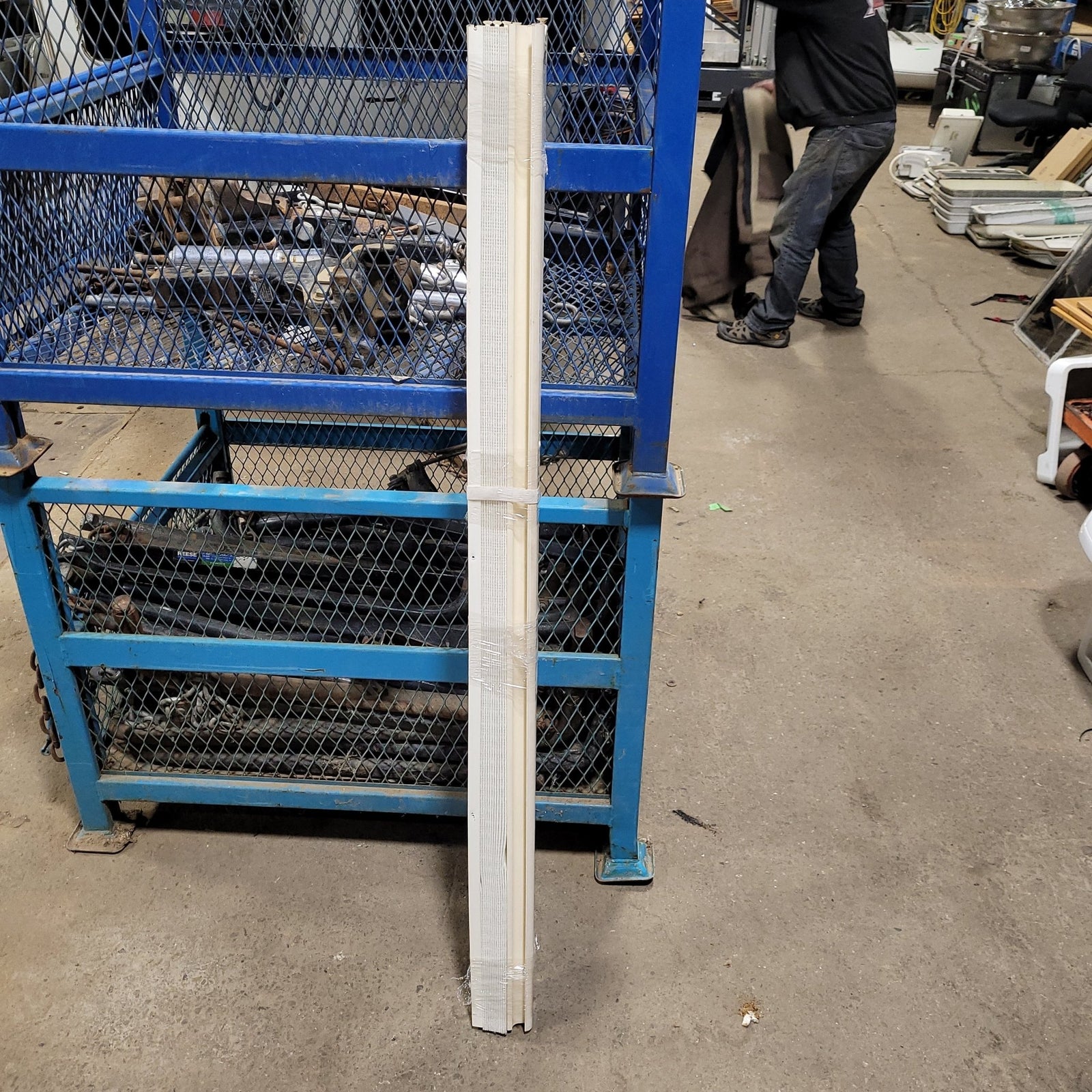Used Interior Fabric Folding Door 27 1/4