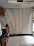 Used Interior Fabric Folding Door Room Divider System 87 1/4