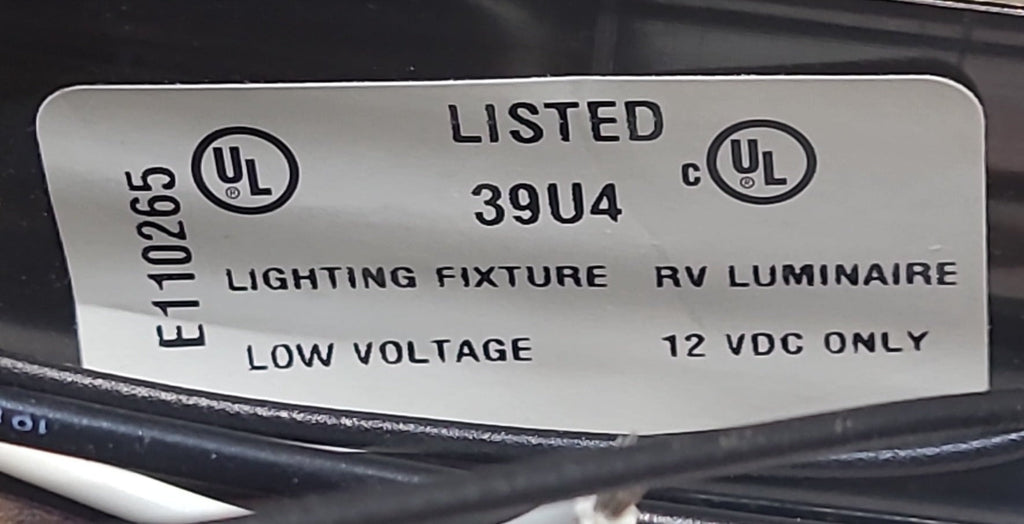 Used Interior Vanity Light Fixture E110265| Cat. No. 557 - Young Farts RV Parts
