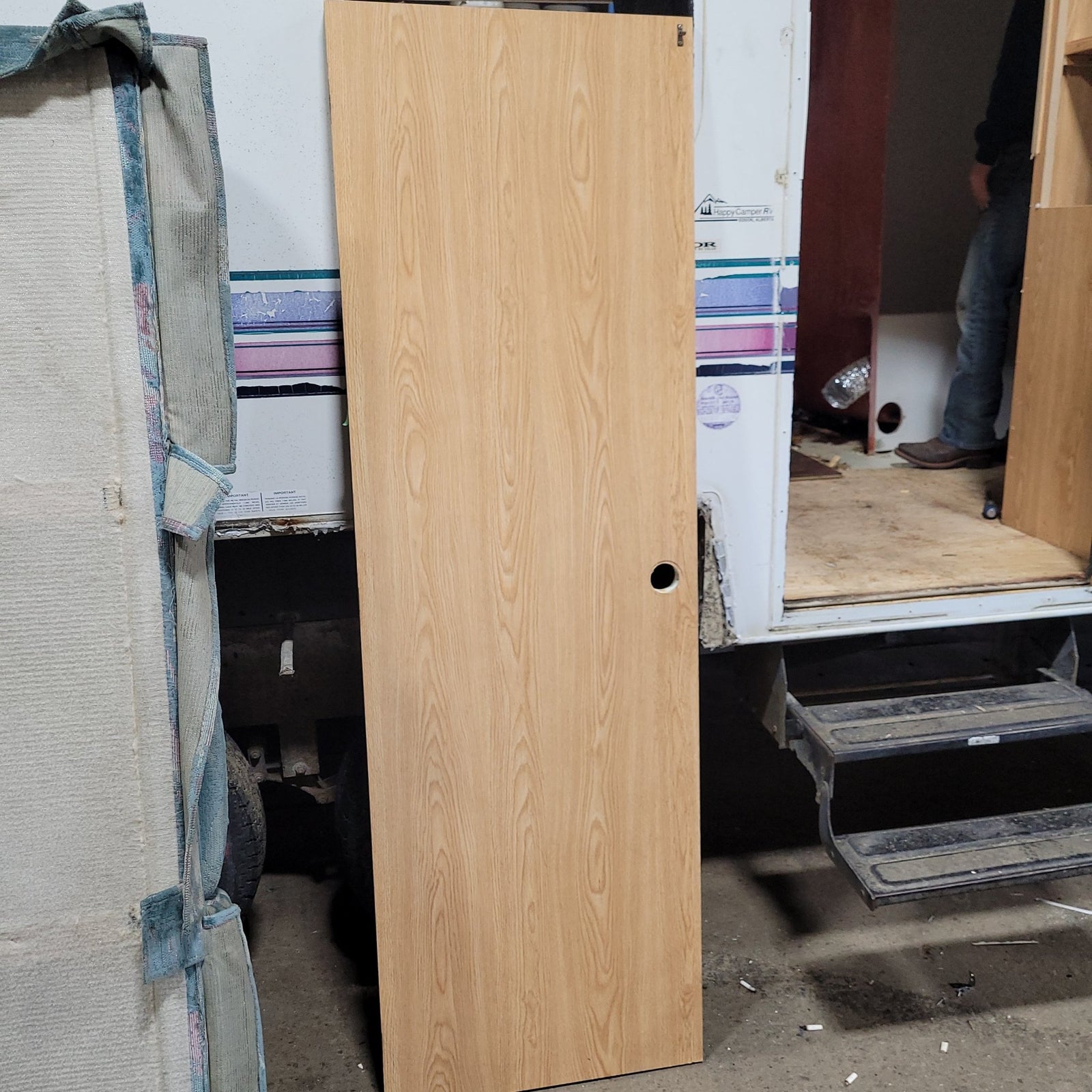 Used Interior Wooden Door 23 3/8