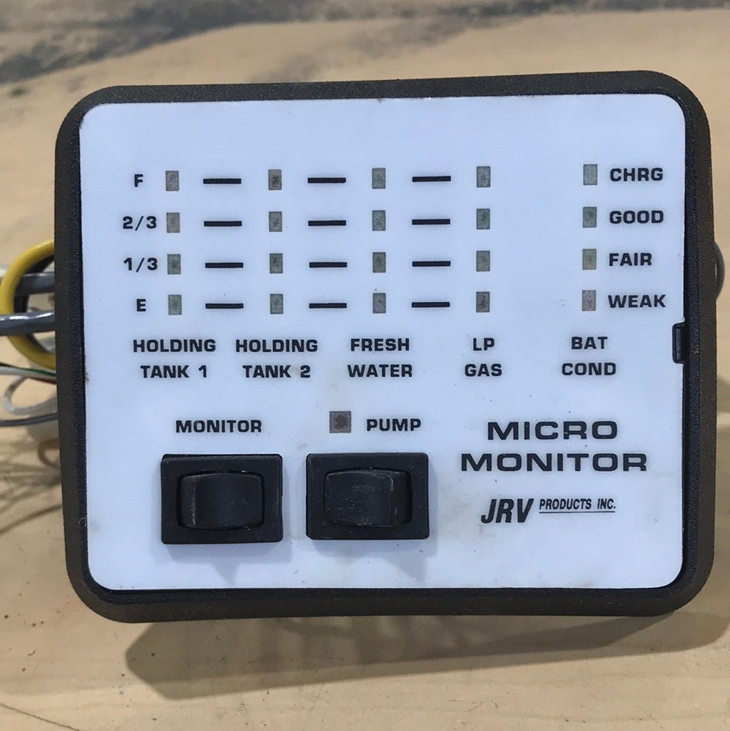 Used JRV Tank Monitor System Panel - R7755WH - Young Farts RV Parts