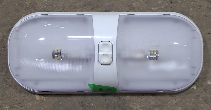 Used Light Fixture *DOUBLE* Off- White - Young Farts RV Parts