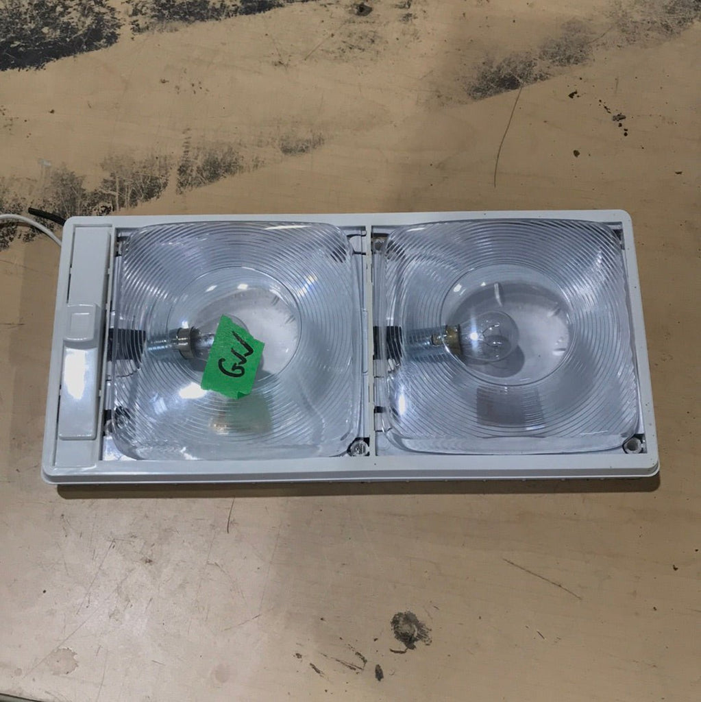 Used Light Fixture *DOUBLE* PY806 / LR98156 WITH SWITCH - Young Farts RV Parts