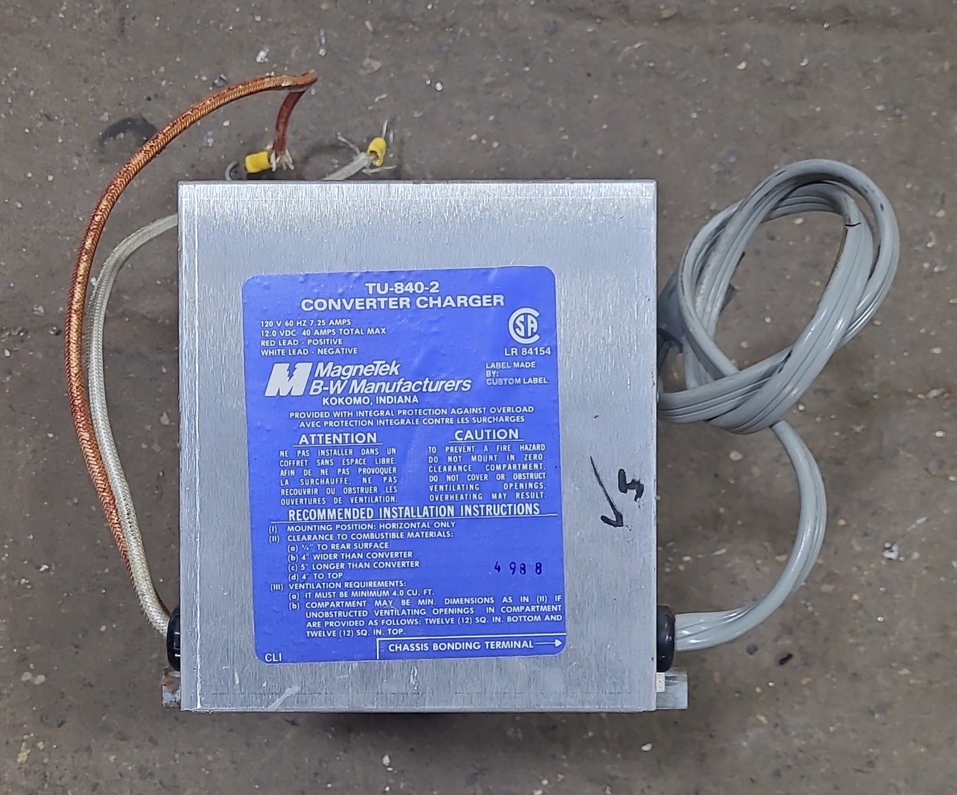 Used MAGNETEK 25 AMP Converter Charger - Young Farts RV Parts