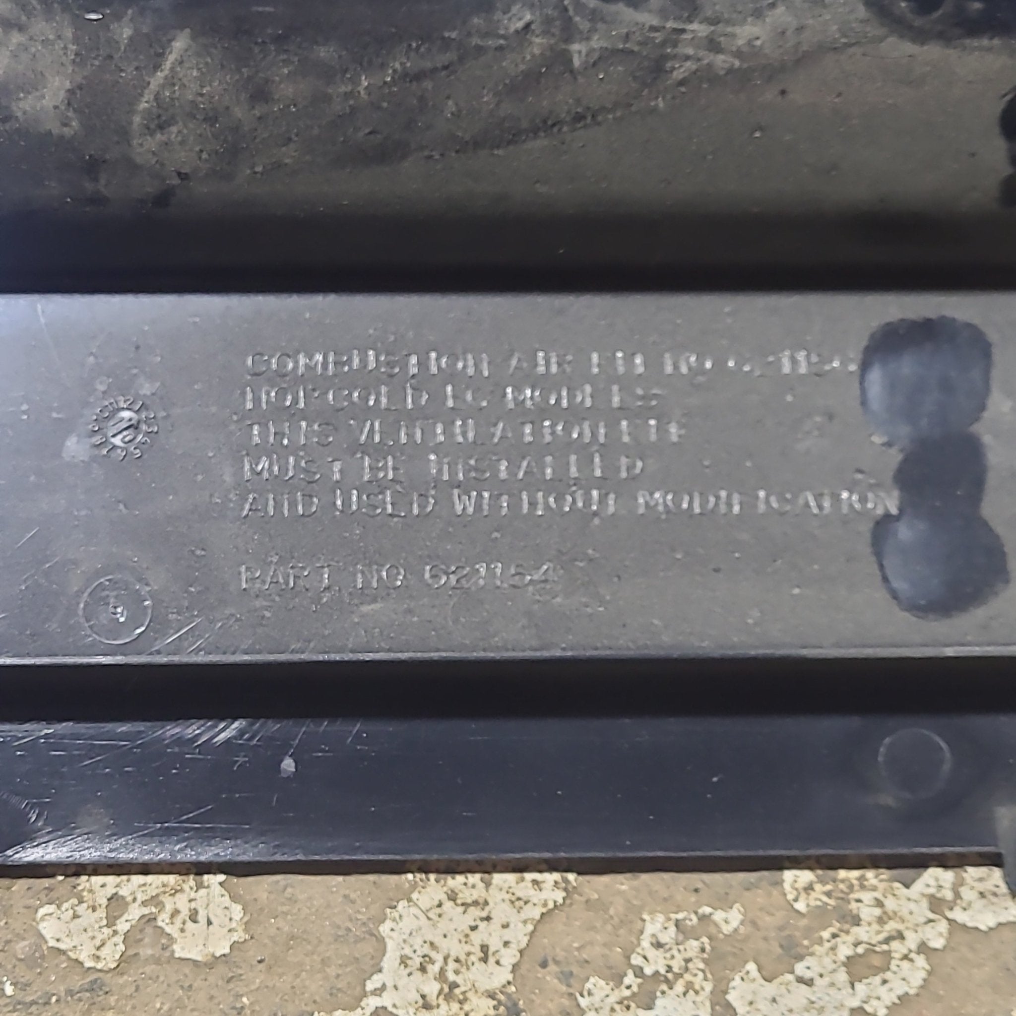 Used Norcold 621154- Air Intake Side Refrigerator Vent- NO FRAME - Young Farts RV Parts