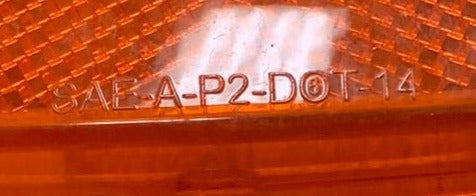 Used Optronics SAE-A-P2-DOT-14 Replacement Lens for Marker Light | Amber - Young Farts RV Parts