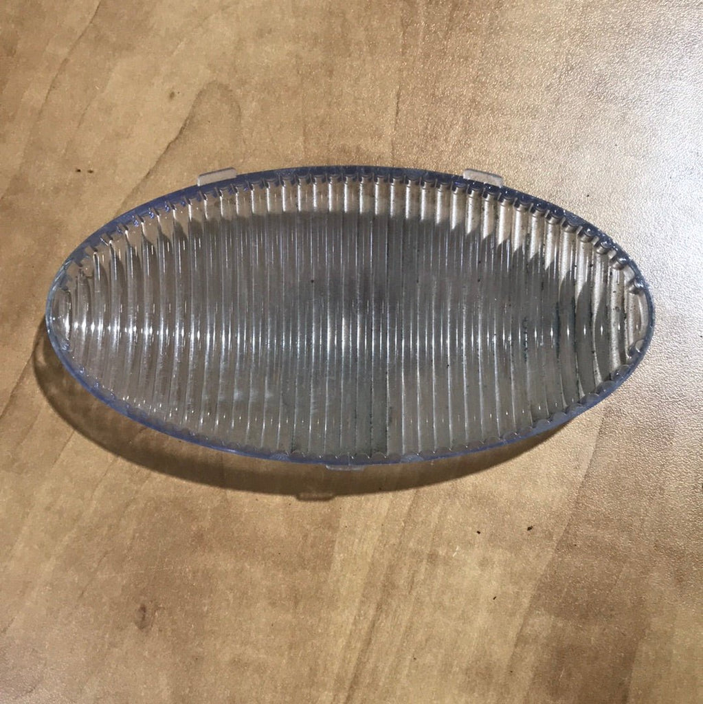 Used Oval Porch Light Lens Only - Clear - Young Farts RV Parts