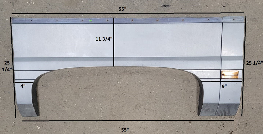 Used Pace Arrow Fender Skirt 55" X 25 1/4" - Young Farts RV Parts